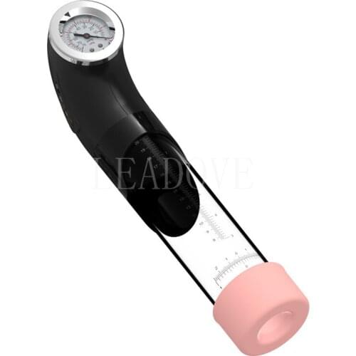 Smart Pump Big-men USB Rechargeable Penis Pump with Pressure Gauge Penes Enlargement Erectile Dysfunction YS0149