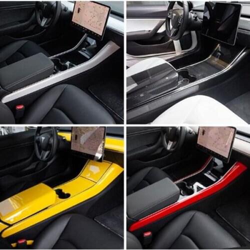 High quality 2pcs ABS car Central control both side decorative cover, decorative bar For Tesla Model3 model 3 2017-2020