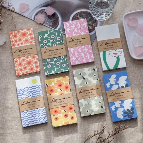 1set/lot Memo Pads Sticky Notes Life color Fresh art Paper diary Scrapbooking Stickers Office School stationery Notepad