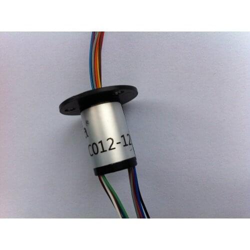 10pcs Capsule slip ring connector 12mm 6 circuits *2A 6 Conductors Capsule Slip Ring 220V AC 250Rpm