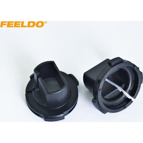 FEELDO 2Pcs Car Bulbs Socket Conversion Adapter For Ford Escape HID Bulb Adapters H7