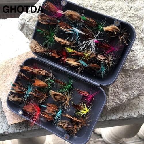 32pcs Butterfly Insects Style Salmon Trout Single Dry Fly Fishing Lure Hook