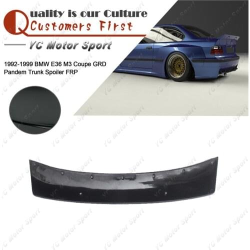 Car Accessories FRP Fiber Glass Trunk Wing Fit For 1992-1999 E36 M3 Coupe GRD PD Style Rear Spoiler Wing