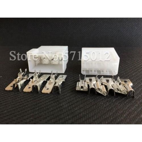 6 Hole 880297-1 180906-0 Automotive Connector Auto Electric Plug With Metal Pins For Cars Motocycles