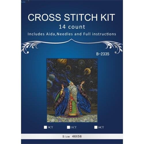 E old witch Counted Cross Stitch 14CT similar dmc Cross Stitch Sets Cross Stitch Kits for Embroidery Home Decor B-2335