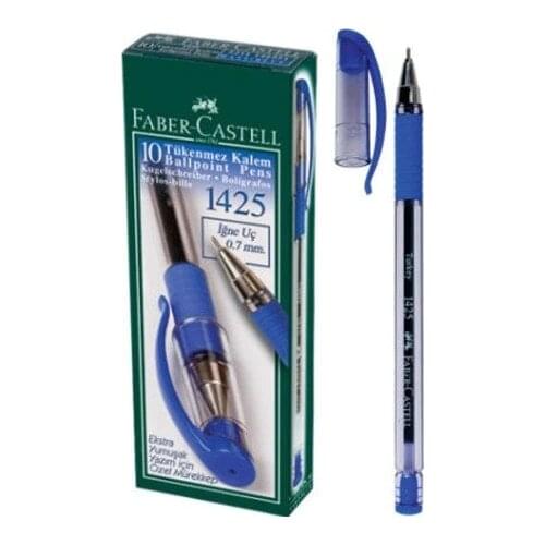 Faber Castell 1425 Tükenmez Kalem 10'lu Mavi