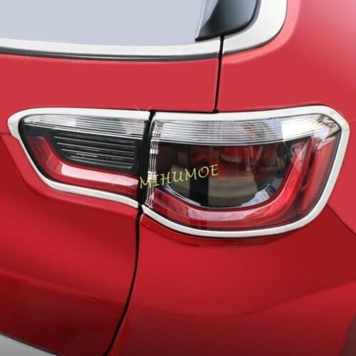 Chrome Tail Light Taillight Cover Trims For Jeep Compass 2017-2022