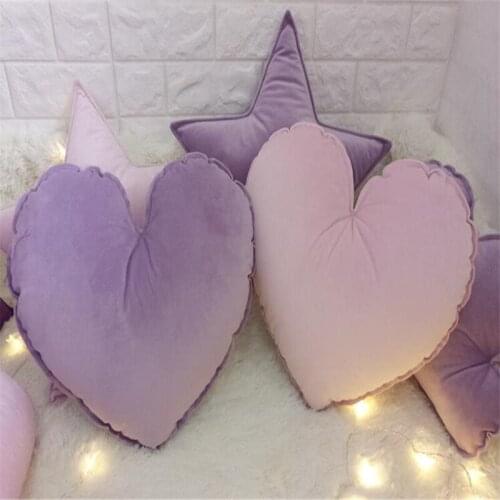 Ins Hot sale Warm Heart Throw Pillow Cushion With Inner 44x38CM Free Shipping Girls' Bedroom Decorate Waist Bloster
