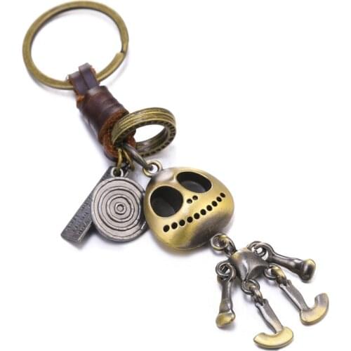 JUWANG New Fashion DIY Keychains Key Rings Alloy Key Chains Holders For Car Key Bags Decoration Jewelry Accessories