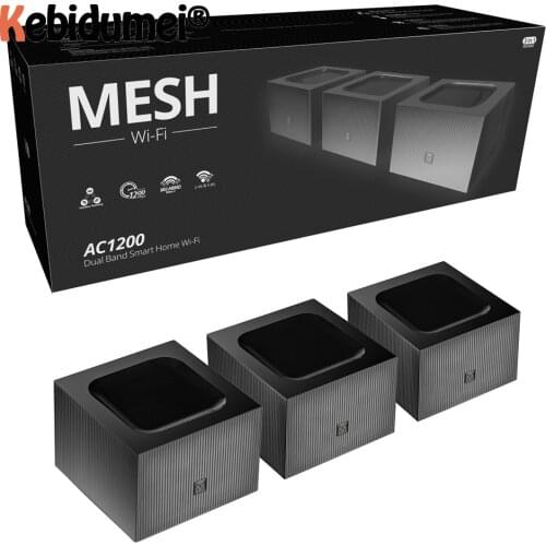 Kebidumei 3Pcs Ac1200 2.4G/5.0Ghz Mesh Wifi Router Home Outdoor Wifi Wireless Router Easy Set Up, App Remote Manage Pk Mw6 hot