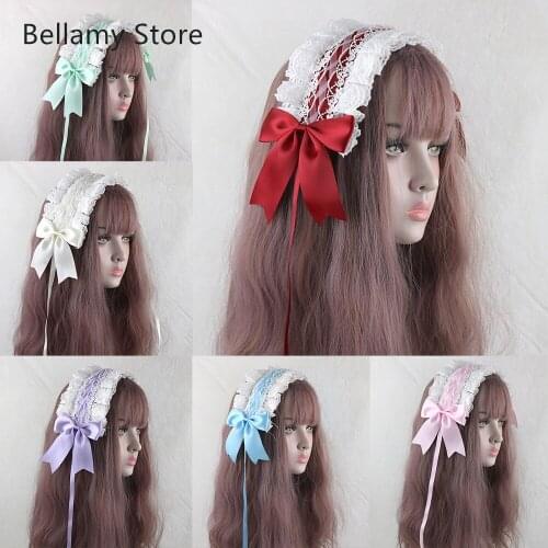 Lolita hoops marry love God Angel handle everyday with bowknot lace headwear