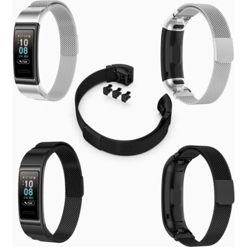 Metal Steel Band Wrist Strap For Hua wei Band 4 3 Pro Smart Bracelet Milanese Watch Strap For Hua wei Band 3 Wristband Accessory