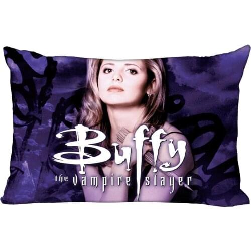 Custom Buffy 35X45cm Pillow Cover Cheap For Rest One Side Printed Funny Vintage Style rectangular Pillowcase