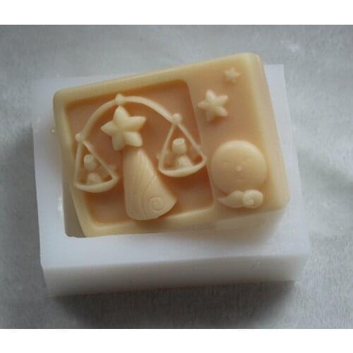 Wholesale!!! 1pcs Libra of Constellation (XZ627) Silicone Handmade Soap Mold DIY Mold