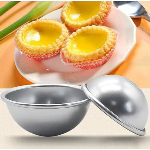 Aluminum Alloy Hemispherical Cake Mold DIY Half Circle Semicircular Jelly Pudding Baking Mould