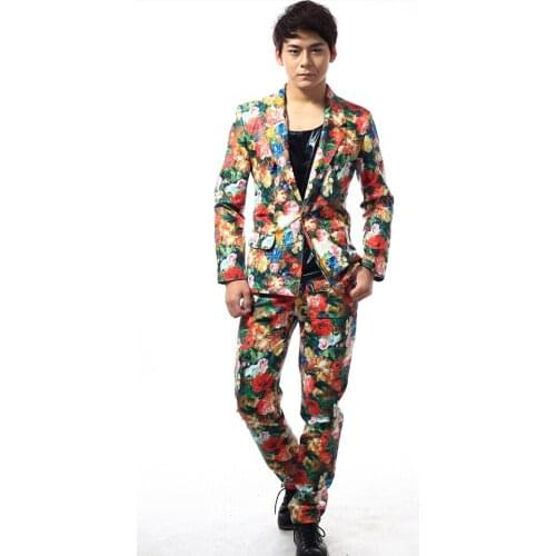 S-3xl 2021 Slim Suits Men Upscale Business Suit Upscale Wedding Banquet Scene Gentleman Singer Ds Blazers Costumes Male Clothing