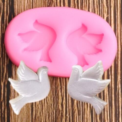 Pigeon Bird Silicone Mold DIY Party Cake Decorating Tools Fondant Baking Chocolate Candy Gumpaste Moulds