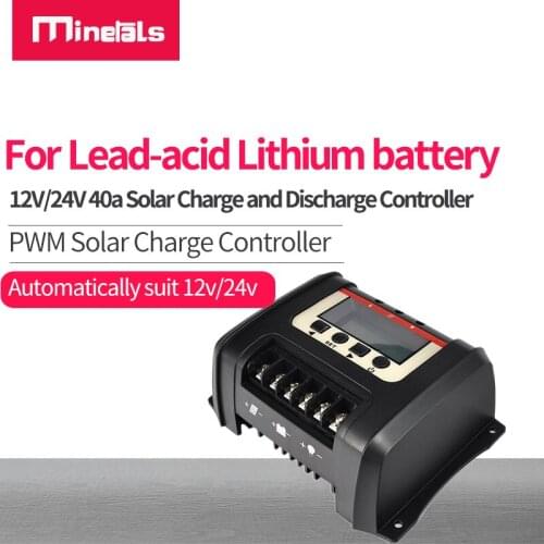 PWM Solar Charge Controller 12V/24V 30A LCD Backlight Display Solar Battery With Resetable Parameter