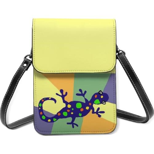 Lizard Shoulder Bag Office Woman Mobile Phone Bag Gift Stylish Leather Bags