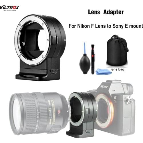 Viltrox NF-E1 AF Auto Focus EXIF Signal Lens Adapter Ring Tube For Nikon F lens to Sony E mount A9 A7III A6500 A6000 DSLR Camera