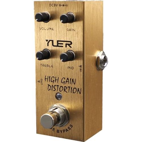 Yuer Electric Guitar Effect Pedal High Gain Distortion True Bypass