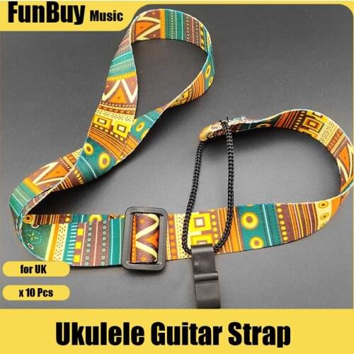 10pcs High Quality Adjustable Nylon Ukulele Strap Belt Sling With Hook Guitarra Strap for 4 String Mini Guitar Ukulele
