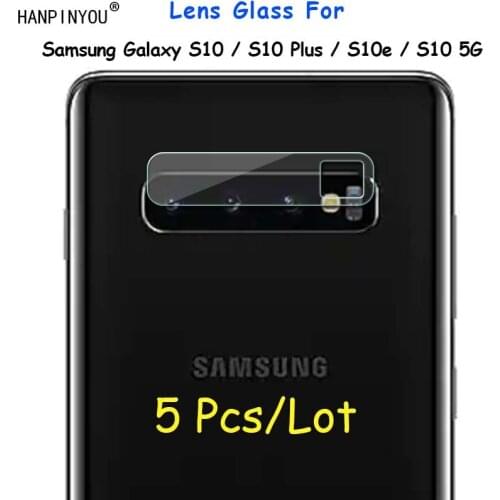 5 Pcs/Lot for Samsung Galaxy S10 Plus S10Plus S10e 5G Rear Camera Lens Protective Protector Soft Back Tempered Glass Film Guard