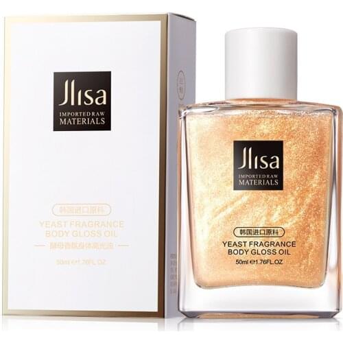 Yeast Fragrance Body Highlight Oil 50Ml Hydrating Moisturizing and Nourishing Skin Relieve Dryness One Product Dropshipping