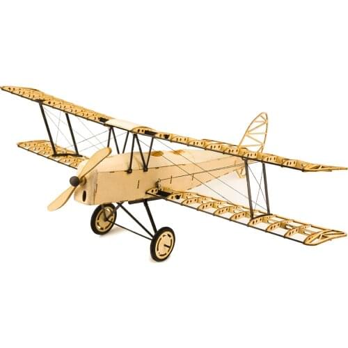 1:18 Wood Building DIY Craft Building Toys Christmas Gift Present Tiger Moth Eindecker WW1 Fighter Static Models