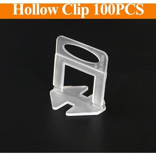 100Pcs 1mm 1.5mm 2mm leveling Base Tile Levelling Spacers Flooring Tiling Tool For Suit Household System Floor Tile Kits Tools