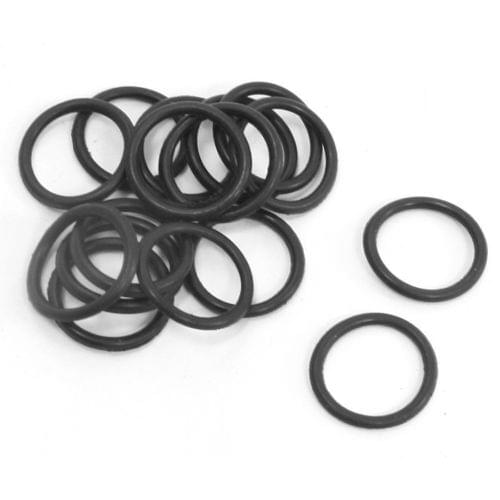 100pcs Black 14mm x 11mm x 1.5mm Rubber O Ring Oil Seal Sealing Gaskets