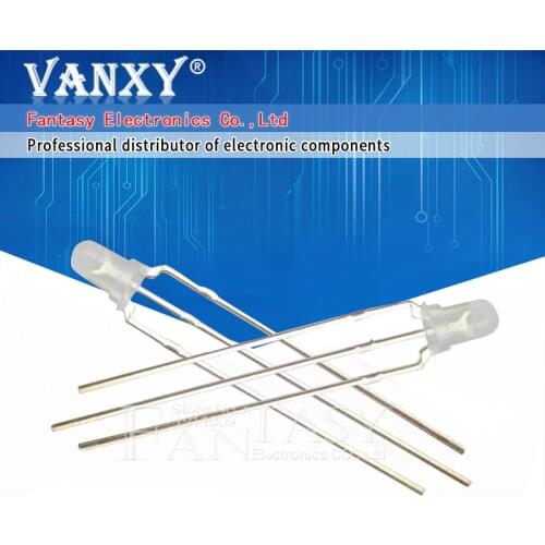 100pcs LED 3mm Round Diffused Red & Green two Color Common Anode LED Diode Light Emitting Diode