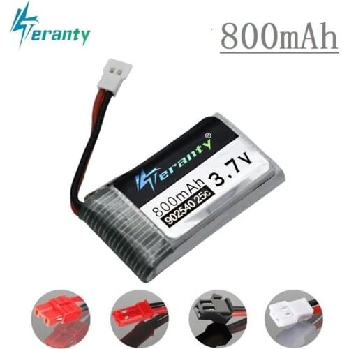 3.7V 800mAh 25c Lipo Battery 902540 for Syma X5 X5HC X5HW CX-30 K60 RC Quadcopter Best Quality Drone Spare Part 3.7 v battery