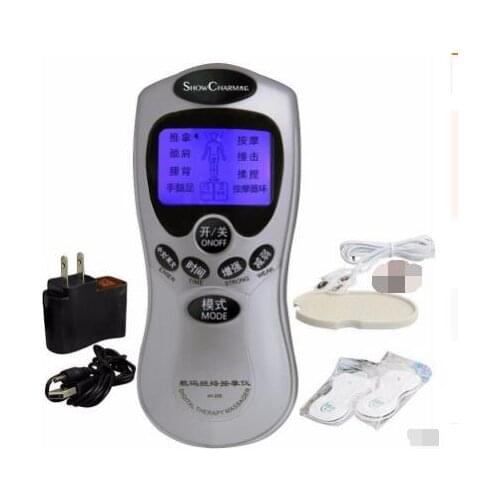 8 models Russian manual Electric herald Tens Acupuncture Body Massage Digital Therapy Machine For Back Neck Foot Leg health Care