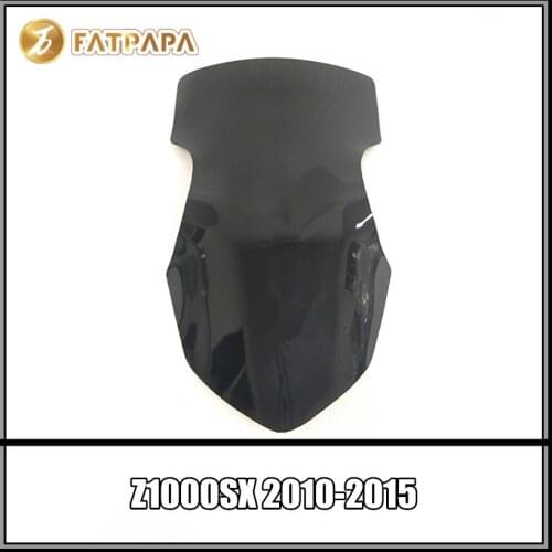 Z1000 SX Extended Edition Motorcycle Accessories Black and transparent Windshield For KAWASAKI Z1000SX 2010-2015 NINJA 1000