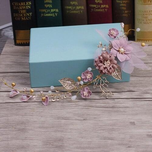 New bridal headwear daily headband hair accessories wedding headdress handmade crown Tiara alloy Jan8 -W128