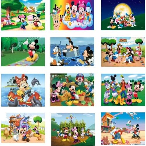 5D DIY Diamond Painting Disney Mickey Cartoon Full Drill Cross Stitch Kits Embroidery Mosaic Landscape Home Decor