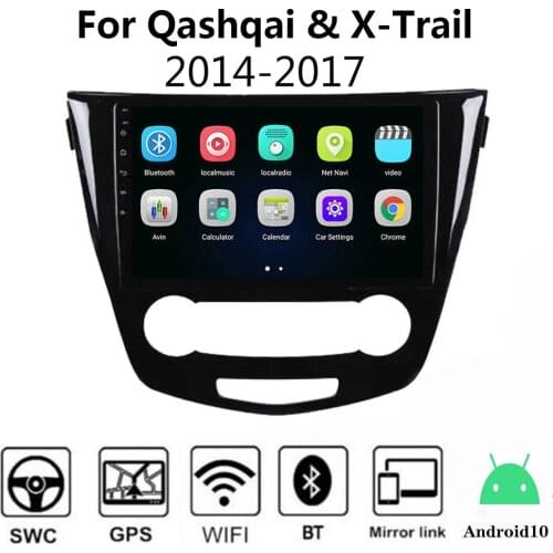2G+32G Android 10.0 For X-Trail xtrail 3 Qashqai 2 2013 2014-2017 Car Radio Multimedia Video Player Navigation GPS 2 din dvd