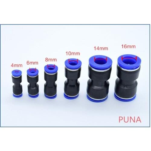 Free shipping HIGH QUALITY Air Pneumatic 8mm to 8mm Straight Push in Connectors Quick Fittings PU8