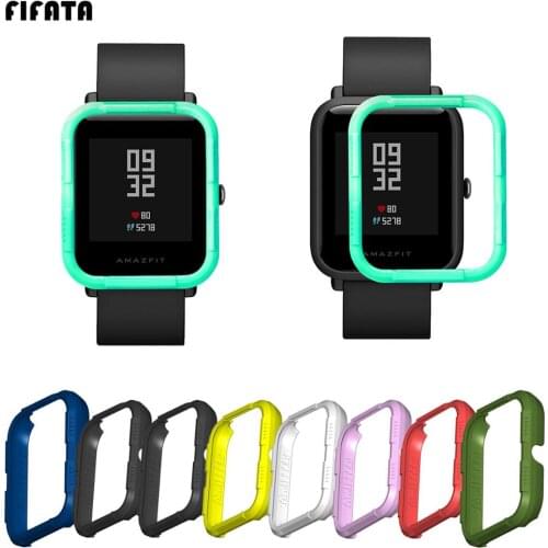 FIFATA PC Case Cover Shell For Xiaomi Huami Amazfit Bip Youth/Bip Smart Watch Screen Protector Shell Smart Bracelet Accessories