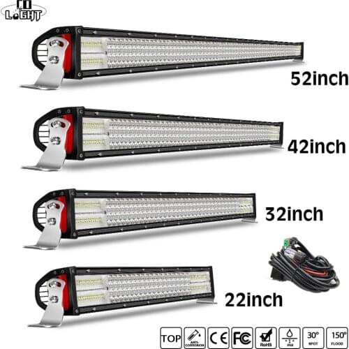 CO LIGHT 22'' 32'' 42" 52" Led Light Bar 12D 4-Rows Combo Led Bar 12V 24V for Tractor SUV Car Lada ATV Truck Auto Driving Lamp