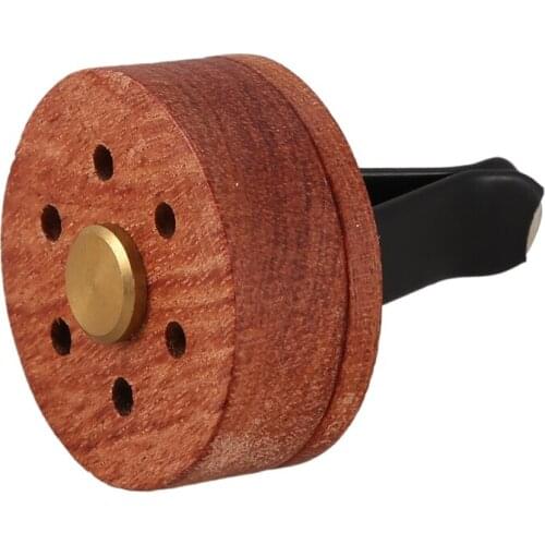 Essential Oil Diffuser For Car With Vent Clip, Wooden Stainless Steel Lava Stone Aromatherapy Diffuser Locket Mini Air Freshener