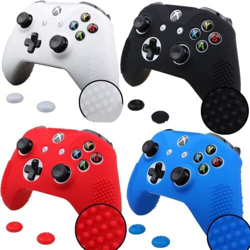 For Microsoft Xbox One S Controller Gamepad Protective Case Cover Soft Silicone Rubber Skin Joystick Accessories Dropshipping