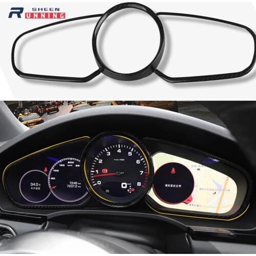 For Porsche Cayenne Dashboard Display Trim Frame Fit Cayenne Instrument Screen Decoration 2018 2019 2020 Car Accessories