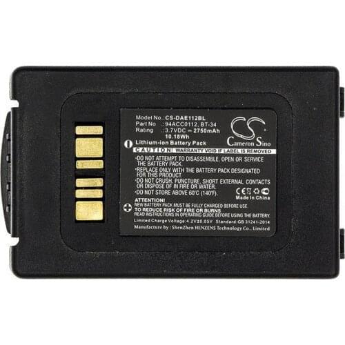 Cameron Sino 2750mAh Battery 94ACC0112, BT-34 for Datalogic Elf