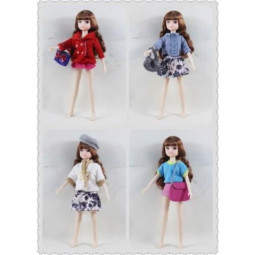 Licca doll clothes Blyth Doll Clothes Outfit Short Dress Daily Casual Wear For 1/6 Blythe Accessories Girl`s Toy Gifts