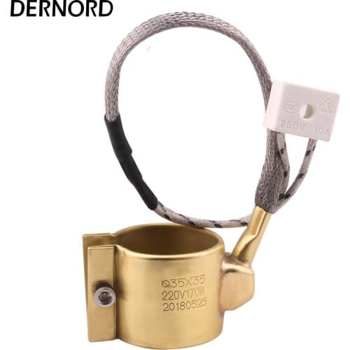 DERNORD 35x35mm 220v 170w Electric Extruder Band Heater Brass Heater Band for Injection Molding Machine