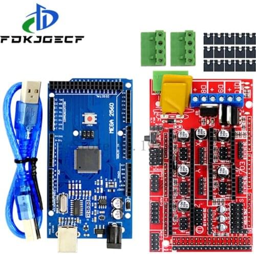 Mega 2560 R3 Mega2560 REV3 + 1pcs RAMPS 1.4 Controller for arduino 3D Printer kit Reprap MendelPrusa