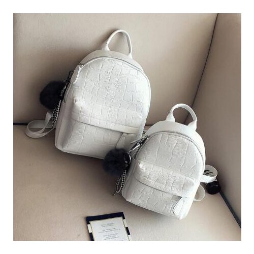 Mini Backpacks Women PU Leather Cute Small Backpack Female White Back Pack Black Backpacks For Teen Girls Fashion Bagpack Woman