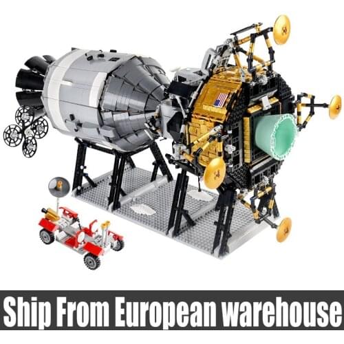 Mould King 21006 Creative Series Apollo 11 Star set Wars Saturn V Apollo Spacecraft Compatible 26457 Building Blocks Gift Toy